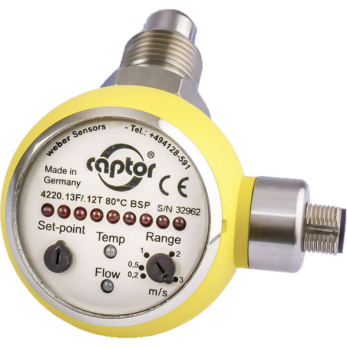 Sensore di portata calorimetrico - 4220.xxF/.xxT xx °C - weber Sensors GmbH - volumetrico / per liquido / per il monitoraggio dei processi