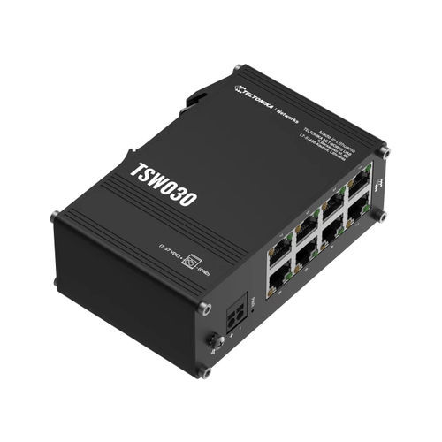 Switch Ethernet non gestibile - TSW030 - TELTONIKA SAS - 8 porte / su guida DIN / integrato