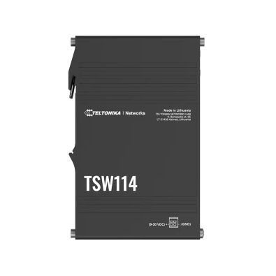 Switch Ethernet 8 porte -  TSW114 - TELTONIKA SAS - Ethernet gigabit / gigabit / su guida DIN