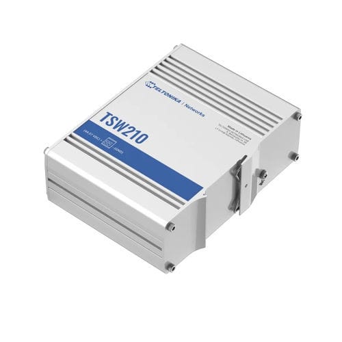 Switch Ethernet intelligente - TSW210 - TELTONIKA SAS - 8 porte / Ethernet gigabit / su guida DIN