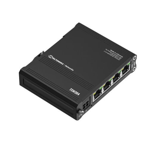 Switch Ethernet gestibile - TSW304 - TELTONIKA SAS - 4 porte / su guida DIN / ad armadio