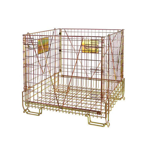 Cassa-pallet in acciaio galvanizzato - Aceally (Xiamen) Technology Co., Ltd - di stoccaggio / normalizzata / in maglia metallica