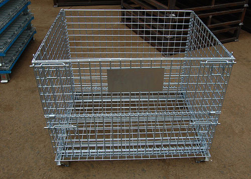 Cassa-pallet in acciaio galvanizzato - Aceally (Xiamen) Technology Co., Ltd - di stoccaggio / accatastabile / normalizzata