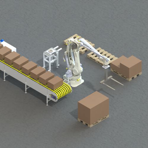 Cella robotizzata di pallettizzazione - RD - PC01 - Whitech srl