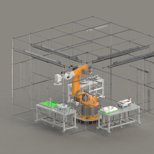 Cella robotizzata di fresatura - RD - GC01 - Whitech srl - di finitura
