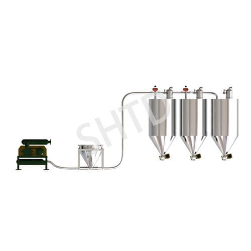 Sistema di trasporto pneumatico in pressione - Shanghai Tandy Machinery Manufacturing Co.,Ltd. - in fase diluita / continuo / di polvere