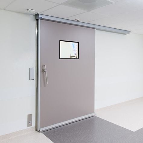 Sistema di porte scorrevole - MEDICARE EI1 - METAFLEX - per interno / per applicazioni igieniche / automatico