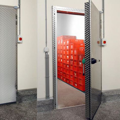 Porta battente - VDM FREEZER - METAFLEX - con cerniera / in acciaio galvanizzato / per interno