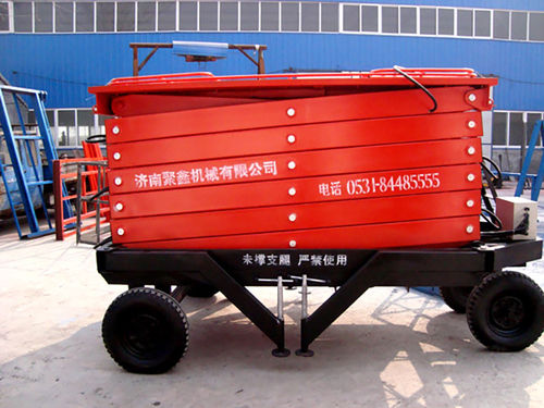Piattaforma elevatrice a forbice su ruota - a11001 - Jinan Juxin Machinery Co., Ltd. - per uso in interni ed esterni / fuoristrada / per applicazioni industriali