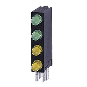 LED colorato - CBI 4 lamp series - Liteon - rettangolare / ad inserimento / ad angolo retto