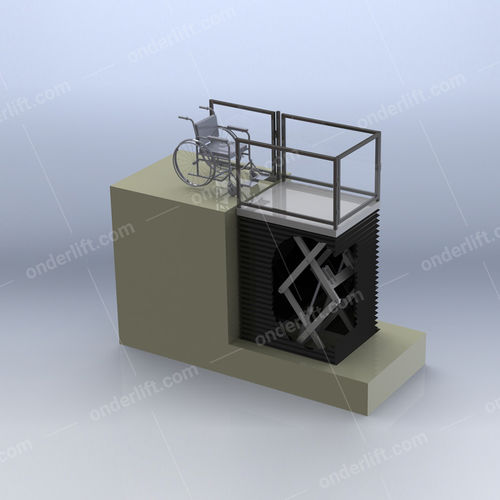 Ascensore idraulico - EXT series - ONDER GRUP MAKİNE - per persone a mobilità ridotta / in acciaio inossidabile / a piattaforma