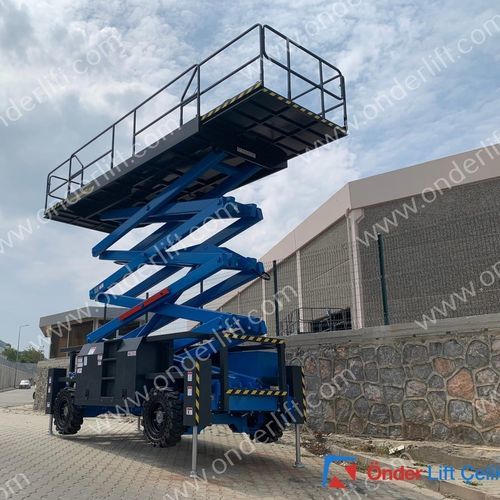 Piattaforma elevatrice a forbice mobile - MDP-RT series - ONDER GRUP MAKİNE - diesel / per terreno accidentato