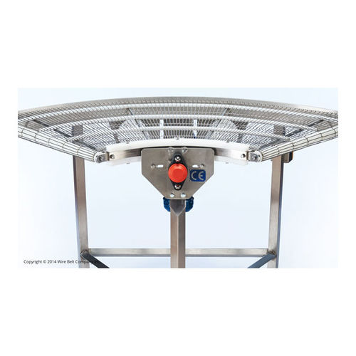 Trasportatore curvo - Flex-Turn&reg; - Wire Belt Company Osterloh GmbH - a rete metallica / con motore elettrico