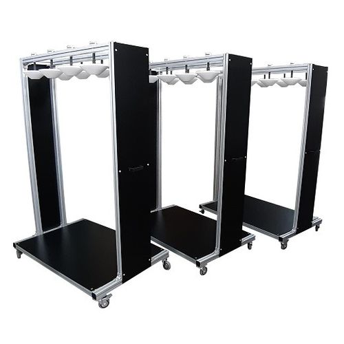 Carrello da trasporto - OVIT srl - di stoccaggio / per rotoli / con rotelle