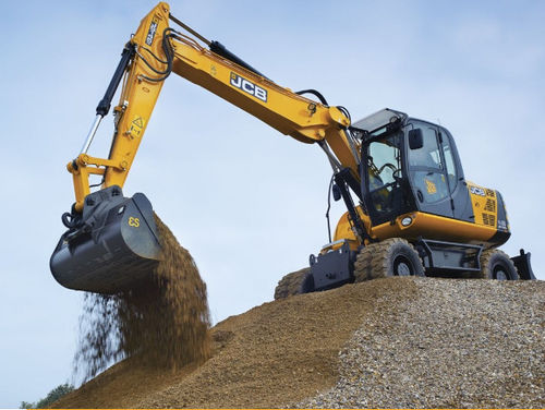 Escavatore intermedio - JS145W - JCB - su ruote / Tier 4 finale / diesel