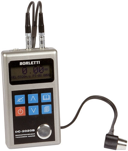 Misuratore di spessore per metallo - DC2000C - Borletti - per materiale non ferroso / portatile / ad ultrasuoni
