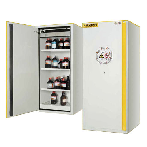 Armadio di stoccaggio - CSF240 series - Chemisafe - a pavimento / a ripiani / con 1 sportello