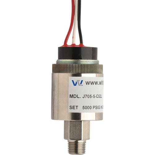 Pressostato a pistone - J705 High Pressure High Set Point Switch - Whitman Controls Corporation - fili scoperti / filettato / per gas