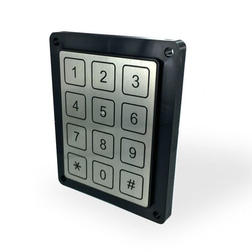 Tastiera numerica 12 tasti - KBA33x - TactHill by Kynoppe - a muro / piezoelettrica / in metallo