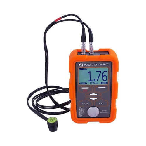 Misuratore di spessore ad ultrasuoni - UT-1M - Novatest - con display digitale / con calibrazione manuale / NDT (controllo non distruttivo)