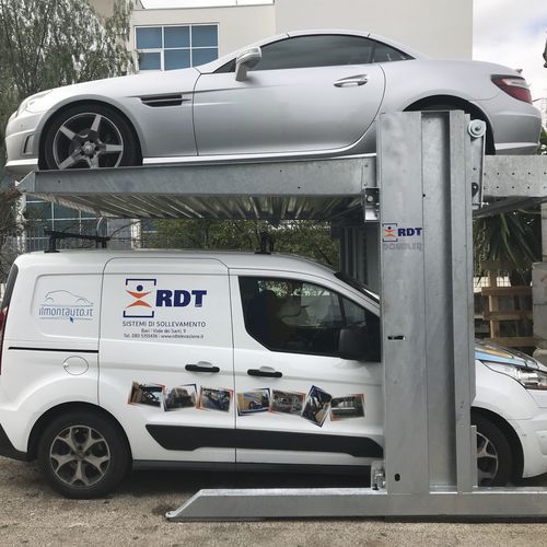 Piattaforma di parcheggio inclinata - DOUBLER - RDT Elevazione - 2 livelli