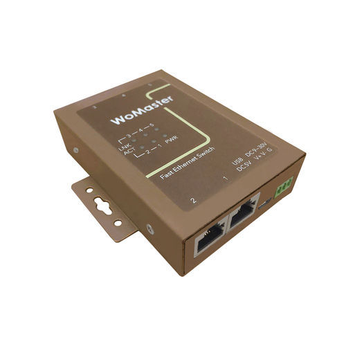 Switch Ethernet non gestibile - DS105 - WoMaster - 8 porte / 10/100BaseT(X) / su guida DIN