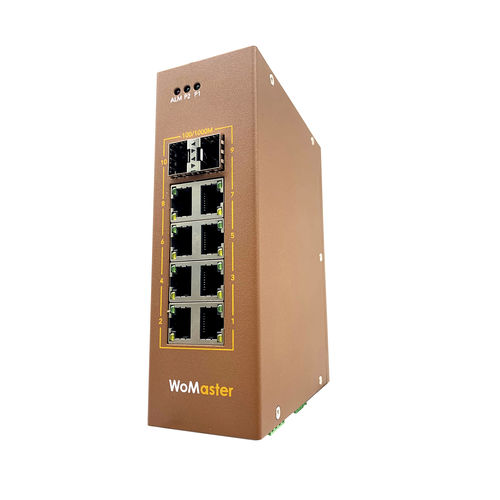 Switch Ethernet robusto - DS410L series - WoMaster - gestibile / 10 porte / di livello 2