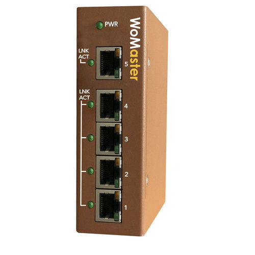 Switch Ethernet industriale - DS105A series - WoMaster - non gestibile / 8 porte / DIP