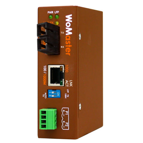 Convertitore di comunicazione - DS201F - WoMaster - di media / di segnale / Ethernet media
