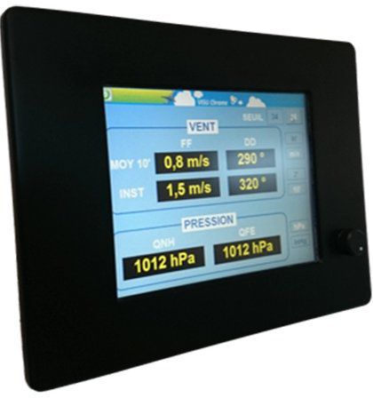 Terminale display - VISUCHROME  - DEGREANE HORIZON - touch screen / a parete / compatto