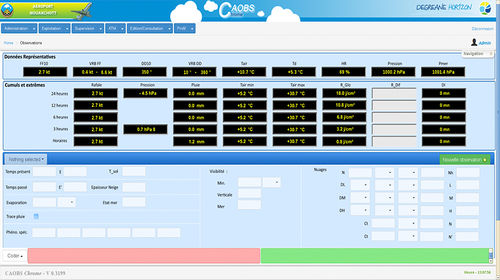 Software di gestione - CAOBS  - DEGREANE HORIZON - di supervisione / di trasferimento dati / di acquisizione