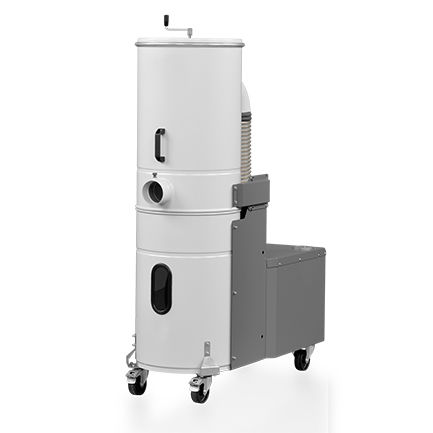 Depolveratore industriale a filtro - DUSTOMAT 10  - oberA - con rimozione a getto spinto / mobile / per polvere di legno