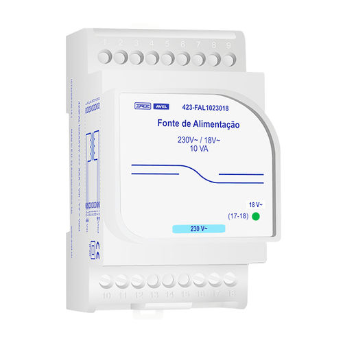 Alimentatore elettrico su guida DIN - 423FAL10 series - Avel - AC/AC / modulare