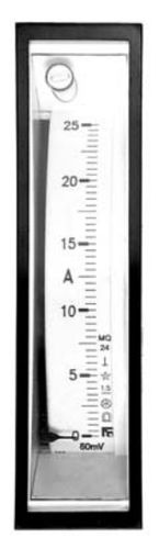 Amperometro AC - 0.5 - 5 A | EQ 24 series - F.C. Misure - analogico / per montaggio a filo