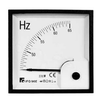 Frequenzimetro analogico - 45 - 65 Hz | IFQE series - F.C. Misure