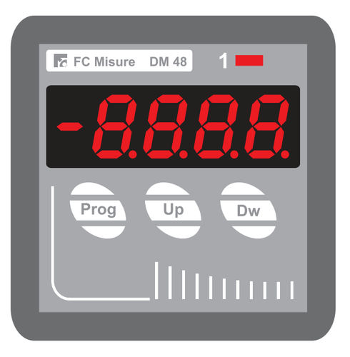 Indicatore di processo - 48 x 48 mm, 3 VA | DM 48 - F.C. Misure - digitale / da montare su pannello
