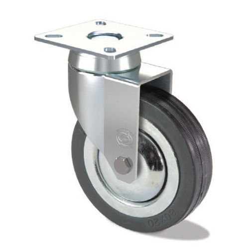Ruota girevole - FS S5 GP - Tecno Ruote Group Srl - con piastra girevole / in metallo / in gomma