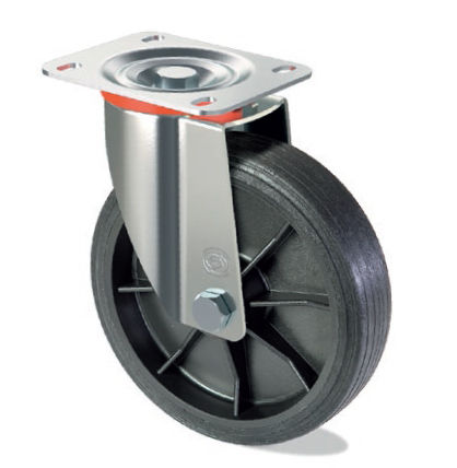 Ruota girevole - LT S10 GP - Tecno Ruote Group Srl - con piastra girevole / in polipropilene / in gomma