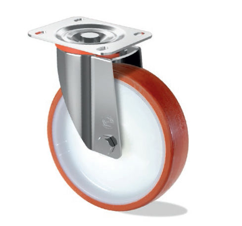 Ruota girevole - M S10X GP - Tecno Ruote Group Srl - con piastra girevole / con cuscinetto a sfere / in acciaio inossidabile