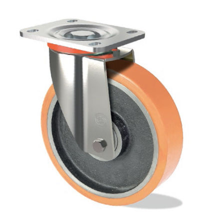Ruota girevole - V S15 GP - Tecno Ruote Group Srl - con piastra girevole / per movimentazione / in poliuretano