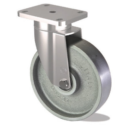 Ruota girevole - H S20 GP - Tecno Ruote Group Srl - con piastra girevole / in ghisa / con cuscinetto a sfere