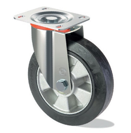 Ruota girevole - I S10 GP - Tecno Ruote Group Srl - con piastra girevole / in gomma elastica / in acciaio imbutito