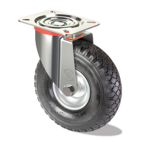 Ruota girevole - PF S10 GP - Tecno Ruote Group Srl - con piastra girevole / in metallo / in acciaio imbutito