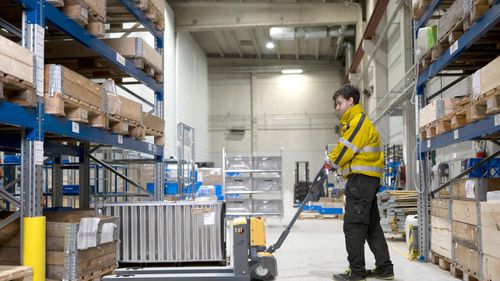 Transpallet elettrico - NPP series - Cat Lift Trucks - 24 V / 48 V / stretto