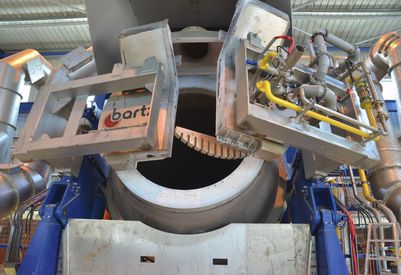 Forno rotante - BARTZ MASCHINENBAU GMBH - termico / automatico / continuo