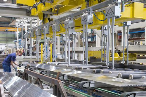 Accatastatore per pannello in alluminio - EMMEBI SRL - per barre di ferro / per profilati in alluminio / automatizzato