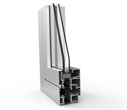 Profilo in alluminio - XP-60 TH+  - EXTRUGASA INTERNACIONAL S.A. - con scanalature / per finestra