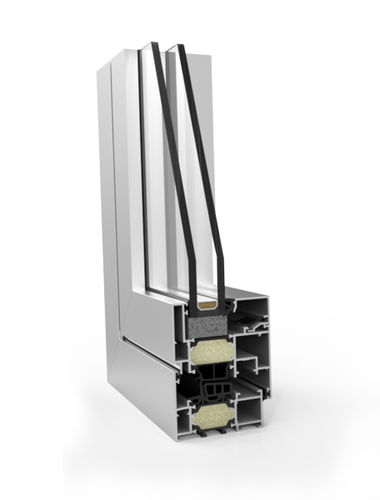 Profilo in alluminio - XP-70 TH+ HI - EXTRUGASA INTERNACIONAL S.A. - con scanalature / per finestra