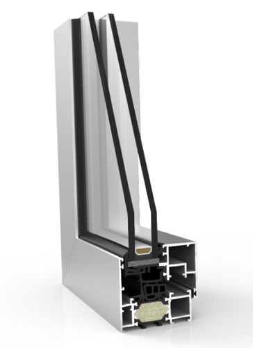 Profilo in alluminio - XP-70 HO TH+ HI - EXTRUGASA INTERNACIONAL S.A. - con scanalature / per finestra