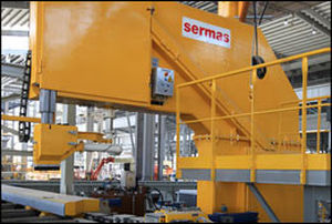 Segatrice squadratrice - SERMAS INDUSTRIE SAS - per alluminio / per barre / interamente automatica